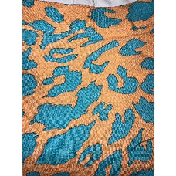 NWT Emily Wonder Short Sleeve Top Coral and Green Light Weight Summer Bright Fun - Picture 8 of 10